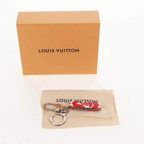 LOUIS VUITTON Monogram LV × Supreme Key Ring Pocket Tool MP2070 LV - Picture 12 of 16
